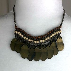 NWT Copper and Bead Necklace